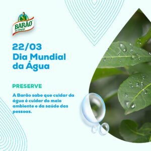 22 de março – Dia Mundial da Água